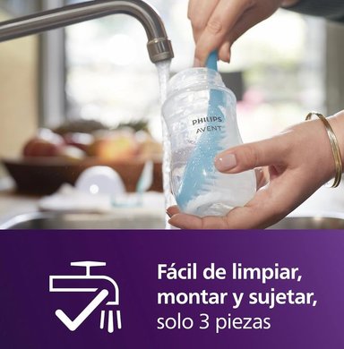 SET DE REGALO AVENT NATURAL 3.0 DE 4 BIBERONES + CHUPON + ESCOBILLA - 2