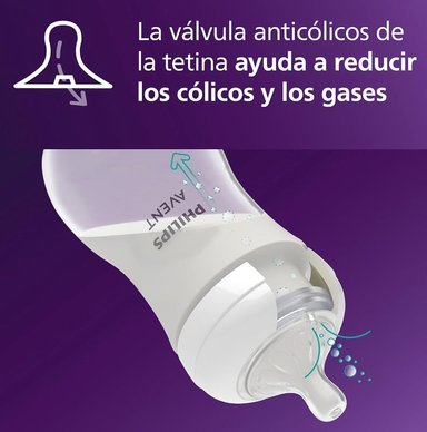 SET DE REGALO AVENT NATURAL 3.0 DE 4 BIBERONES + CHUPON + ESCOBILLA - 9
