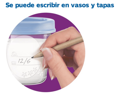 SET PHILIPS AVENT DE 5 VASOS PARA LECHE MATERNA  SCF619/10 - 3
