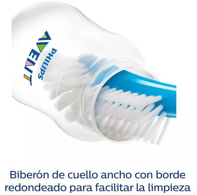 SET DE REGALO AVENT ANTICOLICO DE RECIEN NACIDO 1 BIBERON DE 125 ML + 1 BIBERON DE 260 ML + 1 BIBERON DE 330 ML - TRANSPARENTE - 5