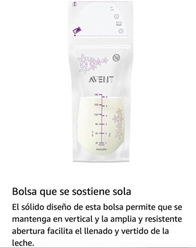 EXTRACTOR DE LECHE ELECTRICO DOBLE + 2 BIBERONES 150 ML + 1 BIBERON AVENT RECIEN NACIDO + 25 BOLSAS AVENT PARA LECHE MATERNA - 5