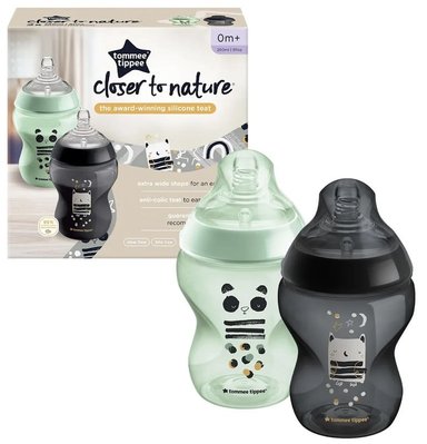 PACK DE BIBERONES ANTICOLICO DE RECIEN NACIDO CLOSER TO NATURE 250 ML