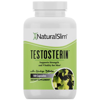 SUPLEMENTO NATURALSLIM TESTOSTERIN WITH GINKGO BILOBA 180 CÁPSULAS