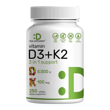 MULTIVITAMÍNICO CÁPSULAS BLANDAS 250 DEAL SUPPLEMENT D3 + K2 5000UI