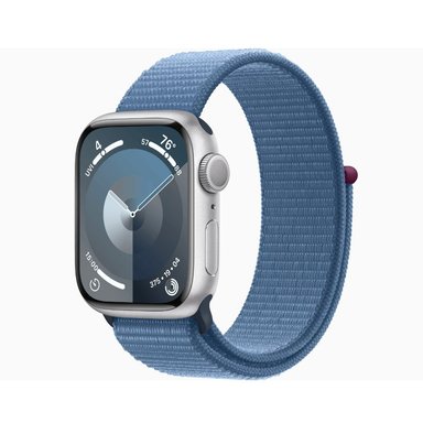 APPLE WATCH SERIES 9 GPS SILVER 41MM SPORT LOOP WINTER BLUE