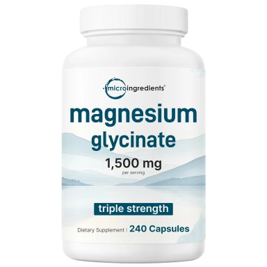 MICROINGREDIENTES MAGNESIUM GLYCINATE TRIPLE STRENGTH 1,500MG, 240 CAPSULES