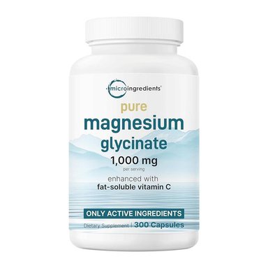 MICROINGREDIENTES PURE MAGNESIUM GLYCINATE 1,000MG, 300 CAPSULES