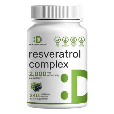 DEAL SUPPLEMENT RESVERATROL COMPLEX 2000MG 240 CAPSULAS