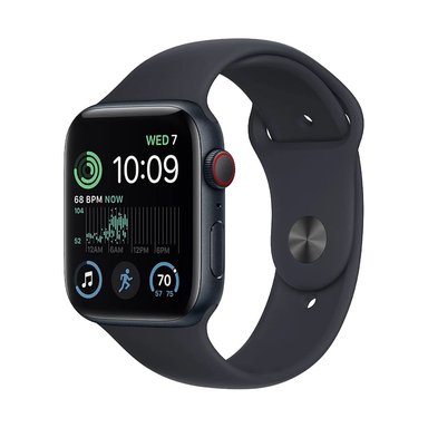 APPLE WATCH SE 2DA GENERACIÓN GPS+ CELL 44MM SPORT MIDNIGHT NEGRO