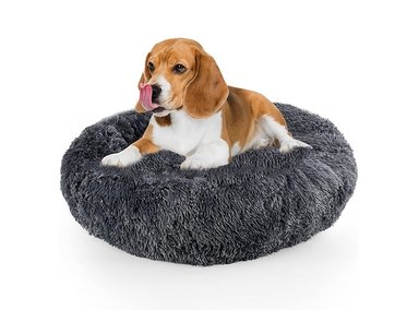 CAMA FELPA MASCOTAS DONUT TALLA S GRIS OSCURO NISRADA