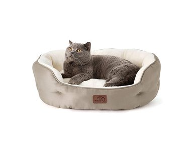 CAMA FELPA MASCOTAS ANTIDESLIZANTE TALLA S CAMEL BEDSURE