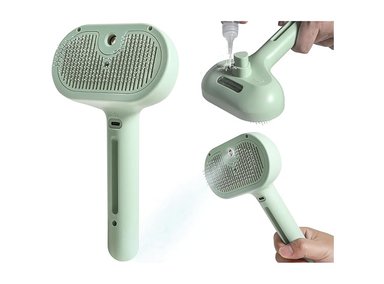 PEINE PERRO Y GATO CEPILLO AEROSOL 2 EN 1