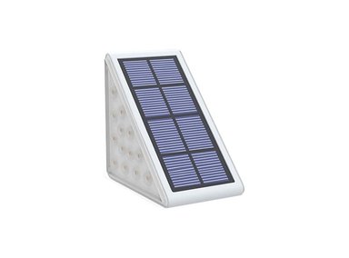 LUCES UNALUKA BLANCO PAQUETE DE 8 SOLARES PARA ESCALONES EXTERIORES IMPERMEABLES