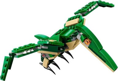 LEGO CREATOR 3 EN 1 MIGHTY DINOSAUR TOY - TRANSFORMABLE DE T-REX A TRICERATOPS Y PTERODÁCTILO, 174 PIEZAS, IDEAL PARA NIÑOS DE 7 - 5