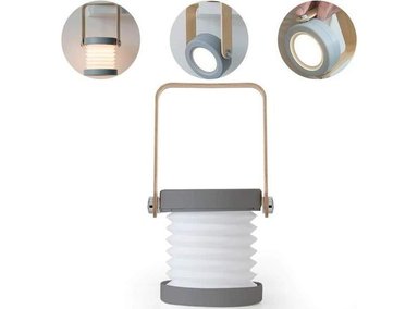 LÁMPARA UNALUKA Y-11041736 GRIS CLARO 4 EN 1 PLEGABLE LUZ LED CONTROL TACTIL REGULABLE BATERIA RECARGABLE INTERIORES EXTERIORES - 3