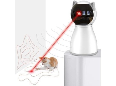 JUGUETE GATO LÁSER TRAYECTORIA ALEATORIA BATERÍA RECARGABLE M05 UNALUKA