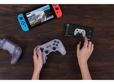 8BITDO PRO 2 CONTROLADOR BLUETOOTH PARA SWITCH, PC, ANDROID, STEAM DECK, IPHONE, IPAD, MACOS, APPLE TV - EDICIÓN NEGRA - 5