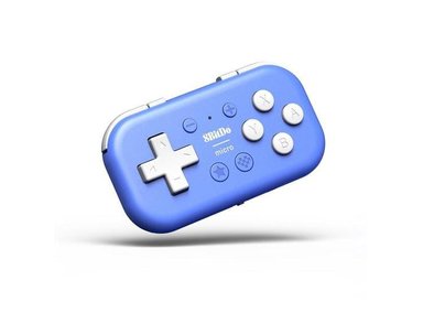 8BITDO MICRO BLUETOOTH GAMEPAD TAMAÑO BOLSILLO PARA SWITCH, ANDROID Y RASPBERRY PI, MODO TECLADO (AZUL) - 1