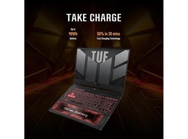 LAPTOP ASUS FA507NV-EH74 TUF GAMING A15 15.6'' FHD 144HZ RTX 4060 RYZEN 7 7735HS 16GB DDR5 1TB SSD WI-FI 6 - 5