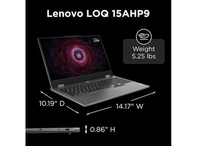LAPTOP LENOVO LOQ 15AHP9 - GAMING  NVIDIA RTX 4050  RYZEN 7  16 GB RAM  512 GB SSD  15.6'  WIN 11  GRIS - 5