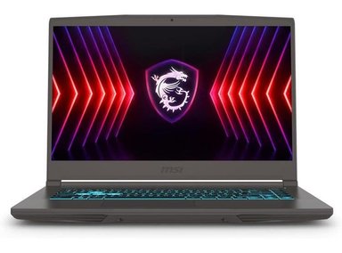 LAPTOP MSI PORTÁTIL JUEGOS THIN 15 15.6' 144HZ FHD I7-12650H NVIDIA RTX 4050 16GB RAM 512GB SSD WIN 11 NEGRO