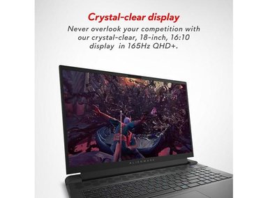 LAPTOP ALIENWARE AWM18R-7586BLK-PUS M18 R2 45.7 CM I7-14700HX 16GB RAM 1TB SSD RTX 4070 - 2