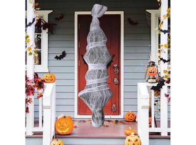 CAPULLO DE HALLOWEEN 183CM CADÁVER COLGANTE DE MIEDO VERDE - 4