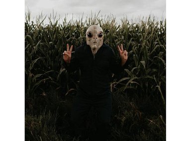 MÁSCARA UNALUKA MULTICOLOR ALIENÍGENA ADULTO DISFRAZ REALISTA CABEZA COSPLAY ESPELUZNANTE - 2