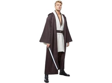 DISFRAZ DE TÚNICA PARA HOMBRE, BATA DE HALLOWEEN, INCLUYE TÚNICA, TABARDO, CINTURÓN, PANTALÓN Y CAPA.