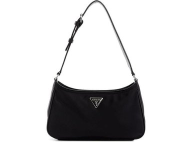 BOLSO GUESS FACTORY NG811618 NEGRO HOMBRO LITTLE BAY MUJER CREMALLERA Y HERRAJES DORADOS