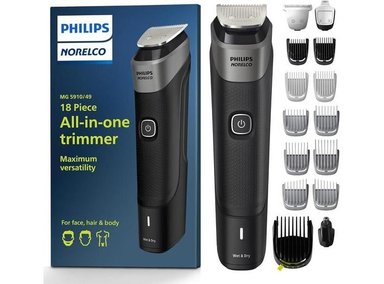 CORTADORA PELO ÍNTIMO PHILIPS MG5910/49 NORELCO HOMBRE 18 PIEZAS