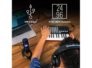AUDIO-TECHNICA AT2020USB-X MICRÓFONO USB DE CONDENSADOR CARDIOIDE, COLOR NEGRO - 2