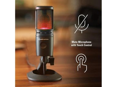 AUDIO-TECHNICA AT2020USB-X MICRÓFONO USB DE CONDENSADOR CARDIOIDE, COLOR NEGRO - 4