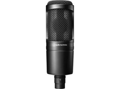 AUDIO-TECHNICA AT2020 MICRÓFONO DE CONDENSADOR CARDIOIDE XLR PARA ESTUDIO EN CASA