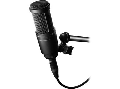 AUDIO-TECHNICA AT2020 MICRÓFONO DE CONDENSADOR CARDIOIDE XLR PARA ESTUDIO EN CASA - 2
