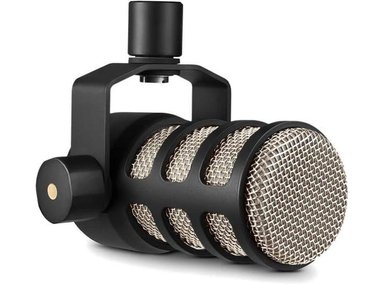 RODE PODMIC: MICRÓFONO DINÁMICO CARDIOIDE PARA TRANSMISIÓN Y PODCASTING, COLOR NEGRO.