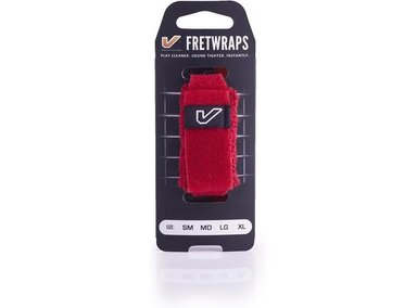 SILENCIADOR GRUV GEAR FRETWRAPS ROJO FUEGO, TALLA L, PARA GUITARRAS Y BAJOS, ELIMINA RUIDO.
