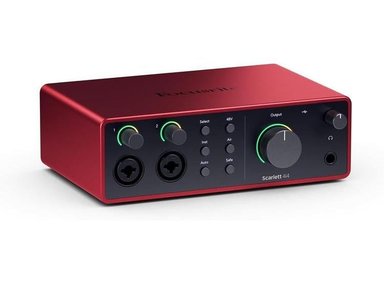 INTERFAZ USB SCARLETT 4I4 DE 4ª GEN DE FOCUSRITE, ALTA FIDELIDAD Y CALIDAD DE ESTUDIO.