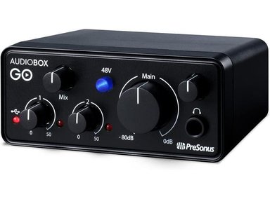 PRESONUS AUDIOBOX GO | INTERFAZ DE AUDIO USB-C CON SOFTWARE DAW Y TUTORIALES DE MÚSICA INCLUIDOS.