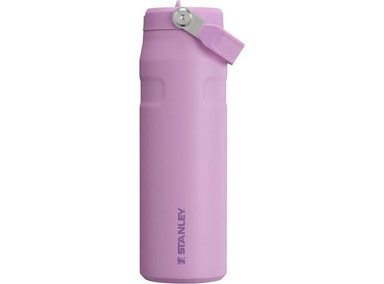 BOTELLA STANLEY ICEFLOW AGUA CON PAJILLA LIGERA RESISTENTE Y ACERO INOXIDABLE SIN BPA LILA