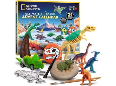 CALENDARIO DE ADVIENTO UNALUKA DINOSAURIOS 2024 AÑADE 24 ACTIVIDADES DE DINOSAURIOS Y FIGURAS A TU COLECCIÓN