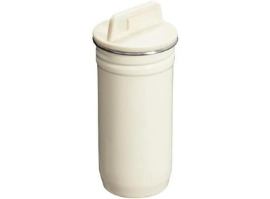 BOTELLA STANLEY CREMA JUEGO VASOS CHUPITO ACERO INOX FUNDA RESISTENTE 60 ML - 2