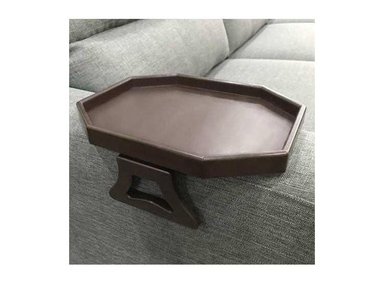 BANDEJA UNALUKA AJUSTABLE XCHOUXER SOFA IDEAL BEBIDAS SNACKS NO REQUIERE ENSAMBLAJE CEREZA MARRON