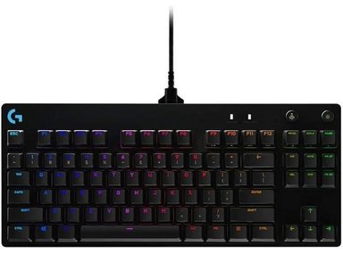 TECLADO LOGITECH G PRO GAMERS, DISEÑO PORTÁTIL RGB, MICRO USB Y 16.8M COLORES LIGHTSYNC - 1