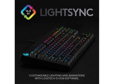 TECLADO LOGITECH G PRO GAMERS, DISEÑO PORTÁTIL RGB, MICRO USB Y 16.8M COLORES LIGHTSYNC - 5