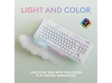 TECLADO LOGITECH G MECÁNICO 713 RGB LIGHTSYNC CON INTERRUPTORES GX MARRÓN Y REPOSAMANOS, PC Y MAC - 2