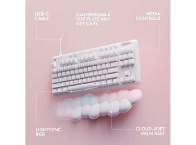 TECLADO LOGITECH G MECÁNICO 713 RGB LIGHTSYNC CON INTERRUPTORES GX MARRÓN Y REPOSAMANOS, PC Y MAC - 6