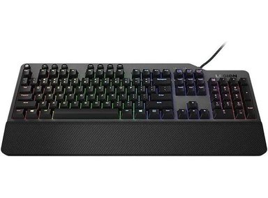 TECLADO LENOVO MECÁNICO K500 RGB CON 16.8 MILLONES COLORES, 3 ZONAS, TECLAS ROJAS Y PROGRAMABLES - 3
