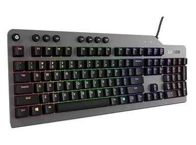 TECLADO LENOVO MECÁNICO K500 RGB CON 16.8 MILLONES COLORES, 3 ZONAS, TECLAS ROJAS Y PROGRAMABLES - 5