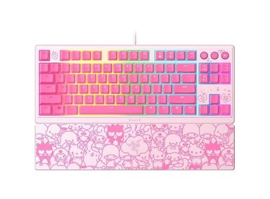 RAZER RAZER ORNATA V3 TKL TECLAS PERFIL BAJO, SWITCHES MECHA-MEMBRANA, RGB, EDICIÓN HELLO KITTY - 1